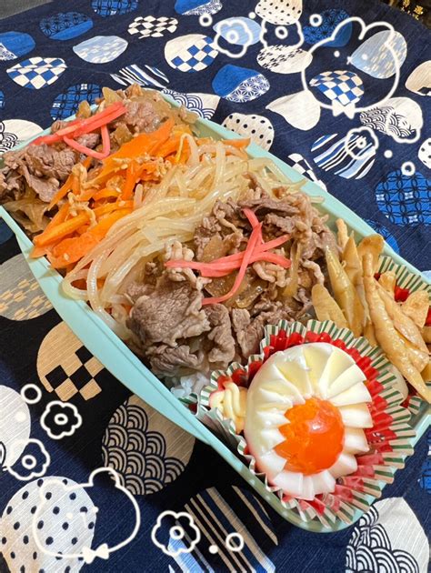 ゆき茶が投稿したフォト「お弁当🍙345 ⛄️ご飯 ⛄️牛丼 ⛄️人参ツナしりしり 」 2022 12 07 062919 Limia リミア