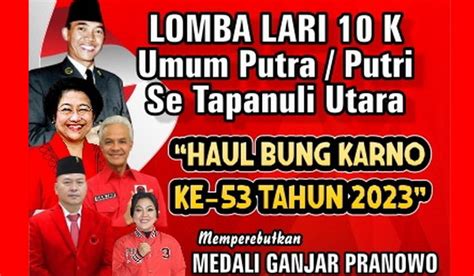 Bulan Bung Karno Di Taput Dimeriahkan Lomba Lari K