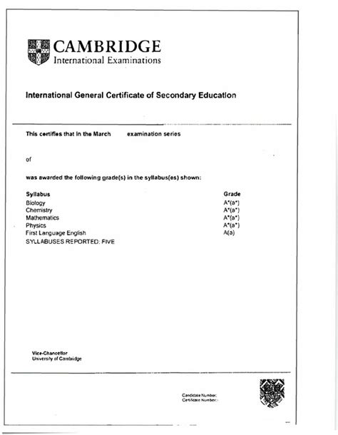 Secondary School Sample Documents For International Admissions Office