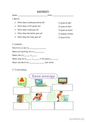 30 Electricity English ESL Worksheets Pdf Doc