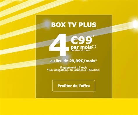 La Poste Mobile la fibre optique est affichée à 4 99 avec l offre