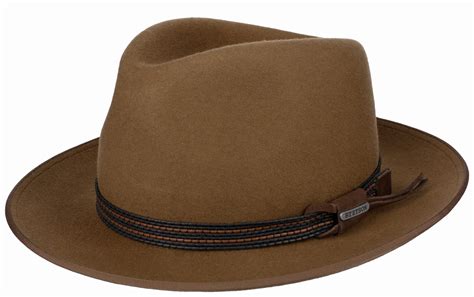 Bogart Woolfelt Fedora Stetson Brown Le Szapo Hat Shop Cracovie