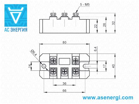 Трёхфазный диодный мост MDS (50 – 200А) – AS ENERGI