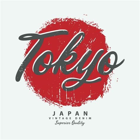 Tokyo Vector Illustration And Typography Perfect For T Shirts Hoodies