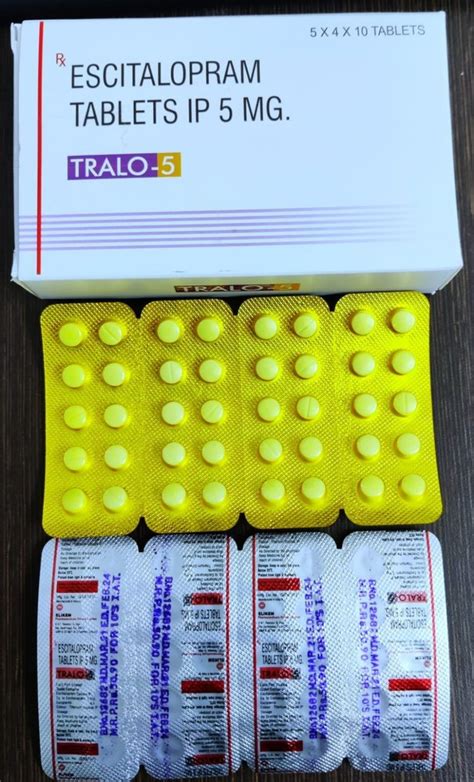 Escitalopram 5 Mg Tablets At Rs 5090strip Kalol Gandhinagar Id