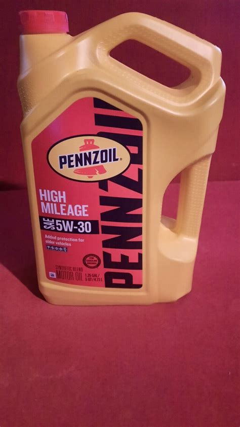 Pennzoil High Mileage SAE 5W 30 Synthetic Blend Motor Oil 41 OFF