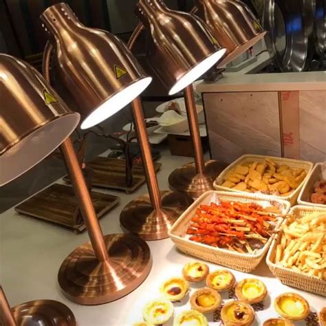 heji commercial food warmer lamp heating lamp food warming buffet table