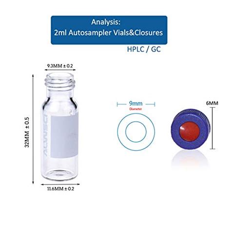 Alwsci Ml Mm Hplc Vial Clear Autosampler Vial Ml Borosiliglass