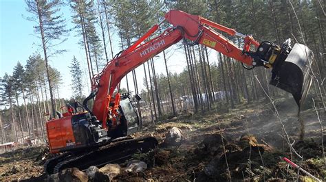 Hitachi excavators
