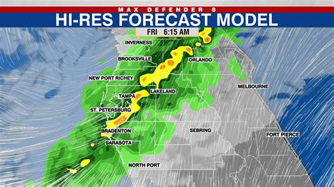 Timing The Rain Line Of Storms To Move Through Tampa Bay Friday Wfla