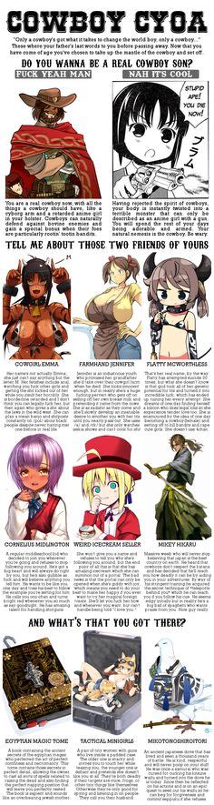 Cowboy Cyoa Character Ideas Cartoon Tv Funny Relatable Memes Anime