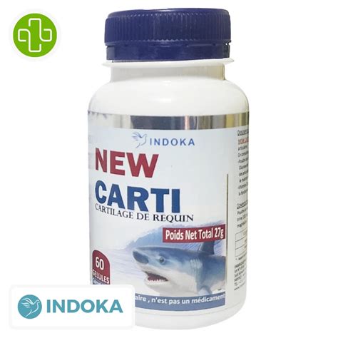 Indoka New Carti Cartilage De Requin 60 Gélules Maroc Parachezvous ma