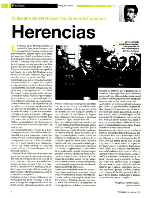 Jorgerivasblog Nota De Opini N De Jorge Rivas Hoy En Revista Xxiii