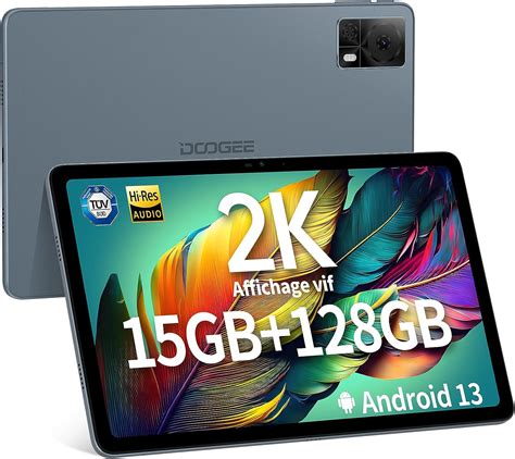 DOOGEE Tablette Android 13 T20S 10 4 2K 15GB 128GB TF 1TB 7500mAh