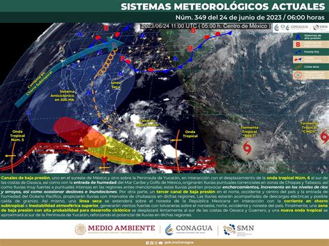 CONAGUA Clima on Twitter Pronóstico Meteorológico General de las 06