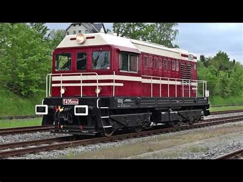 Lokomotive der CSD-Baureihe T 435.0 in Thalheim/Erzgeb. - YouTube