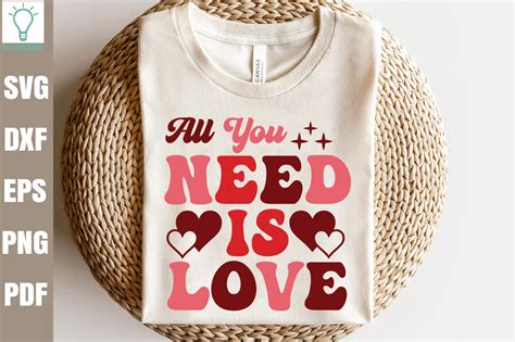 All You Need Is Love Retro Svg Graphic By Designer302 · Creative Fabrica