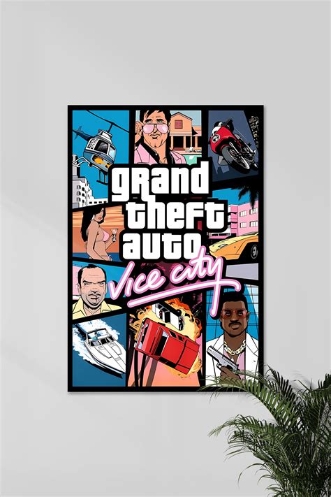 Grand Theft Auto Vice City | GTA | Game Poster – Posterized