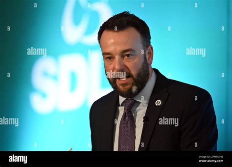 Sdlp Leader Colum Eastwood Speaking During The Social Democrat And Labour Party Sdlp Spring