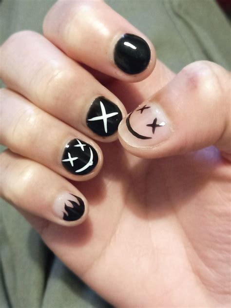 Nails Art Men Art Create Punk Goth Emo Eboy Subtle Nails Edgy