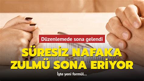 Nafaka D Zenlemesinde Sona Gelindi Te Yeni Form L