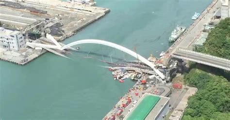 Watch Dramatic Footage Shows Taiwan Bridge Collapse