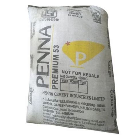 Penna Cement Opc 53 Grade at Rs 390 bag पनन समट in Erode ID