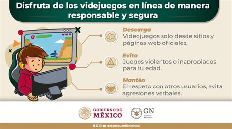 Recomendaciones Para El Uso De Videojuegos En L Nea Guardia Nacional