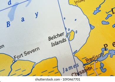 Belcher Islands On Map Canada Stock Photo 1093467701 | Shutterstock