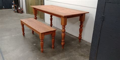 Hand Crafted Stained White Oak Farm Tables By Jonathan Walkey Furniture