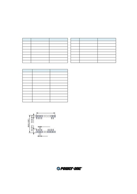 IMX4 datasheet(4/4 Pages) POWER-ONE | 4 Watt DC-DC Converters