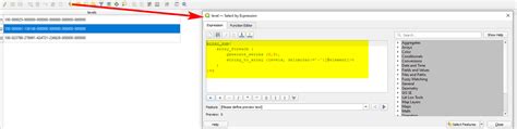 Qgis Select By Expression Based On Different Elements Concatenated