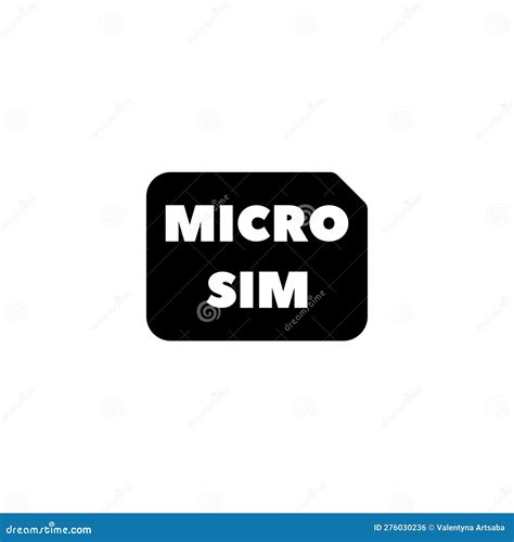 Sim Card Micro Gsm Chip Simcard Flat Vector Icon Illustration