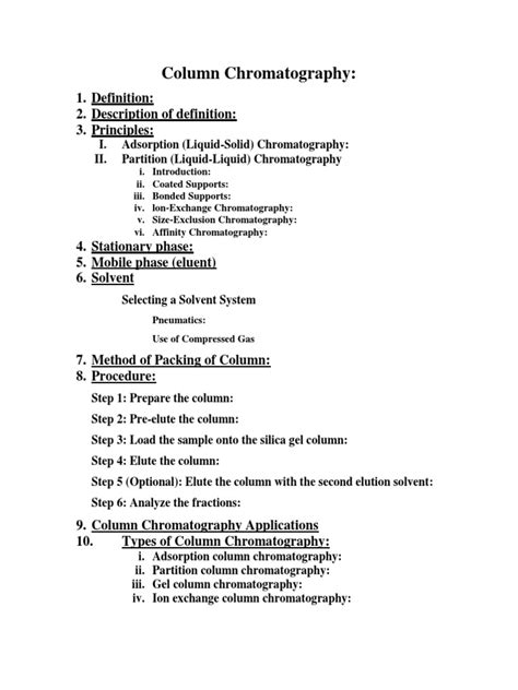 Column Chromatography | PDF | Chromatography | High Performance Liquid ...