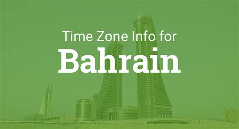 Time Zones in Bahrain