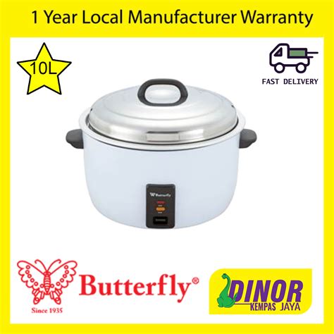 Butterfly Electric Rice Cooker L Brc White White New Pgmall