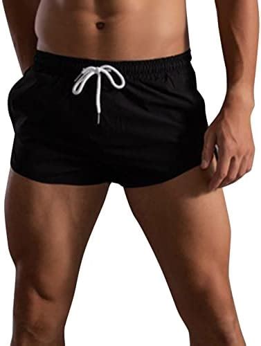 Zhdd Swim Trunks For Mens Summer 3 Inch Inseam Beach Shorts Quick Dry Bathing Suit Swimsuit