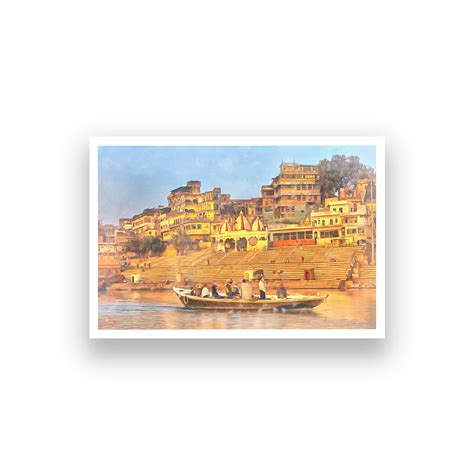 The Sacred Land Of Banaras Wall Painting – MeriDeewar