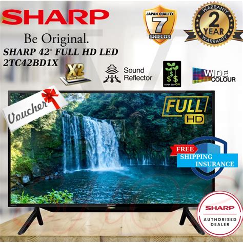 Sharp Inch Full Hd Led Tv Tc Bd X Shopee Malaysia