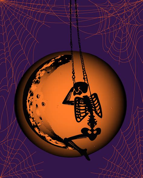 Filomena hanging from the moon/ Halloween 2023 :: Behance