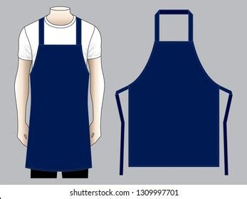 Flat Plastic Pvc Transparent Apron Template Stock Vector (Royalty Free ...