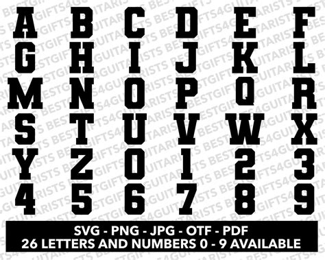 Varsity Font SVG, Varsity Letters Font, Varsity Font SVG, PNG, Jpg, Otf ...