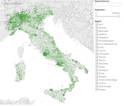 Interactive Population Map Of Italy