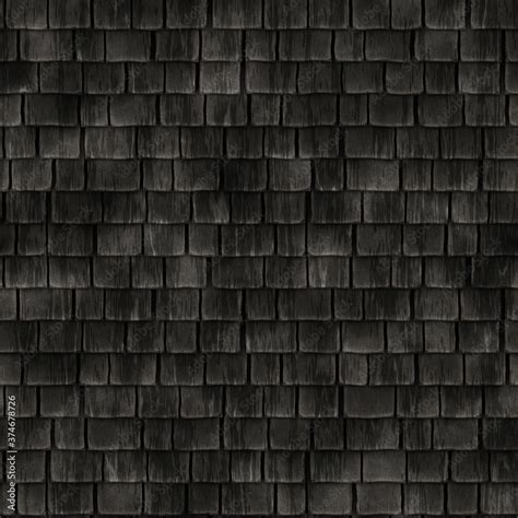 seamless historical wooden roof tiles texture Stock Illustration ...