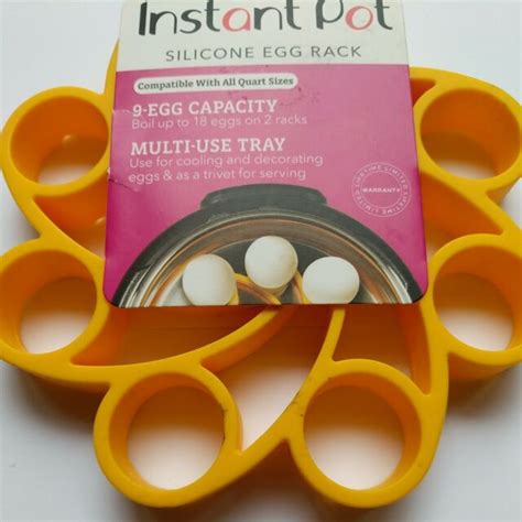 Lot 2 Instant Pot Silicone Egg Rack 9 Egg Capacity Multi Use Tray Trivet A2 For Sale Online Ebay