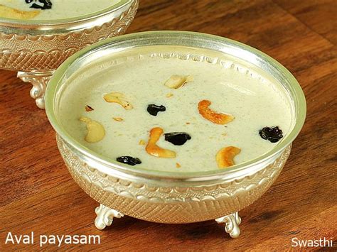 Aval Payasam Recipe For Krishna Jayanthi Swasthi S Recipes