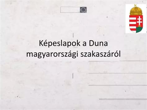 Ppt K Peslapok A Duna Magyarorsz Gi Szakasz R L Powerpoint