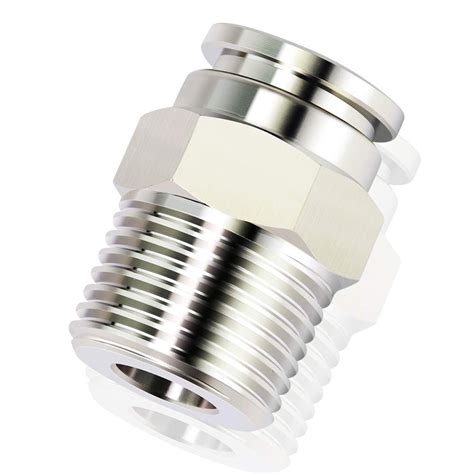 Tailonz Pneumatic Stainless Steel Male Thread Push To Connect Fittings