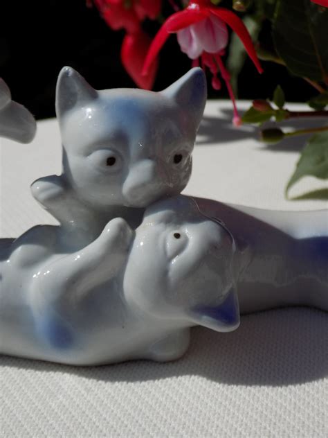 Vintage Ceramic Cat Figurine Decorative Cat Cat Lovers Gift Etsy