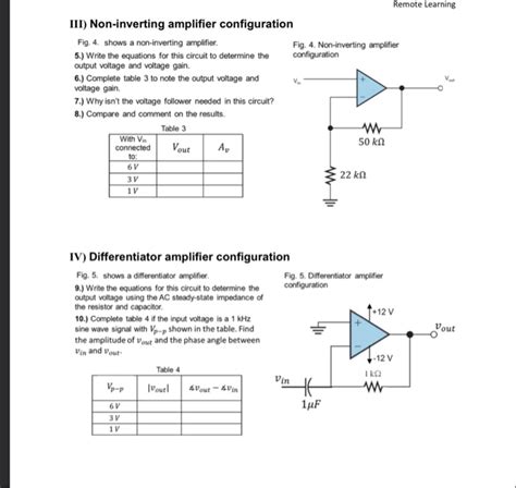 Solved 1 Voltage Follower Fig 2 Voltage Follower A